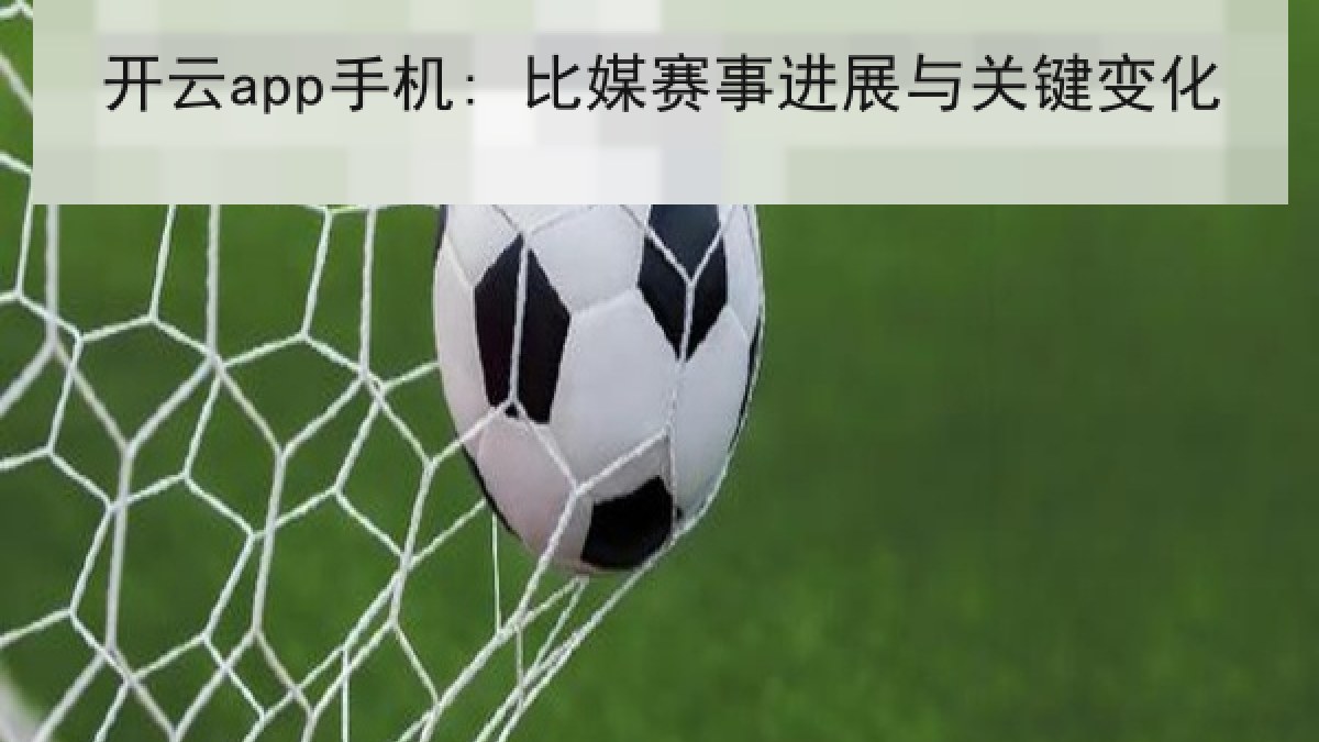 开云app手机: 比媒赛事进展与关键变化